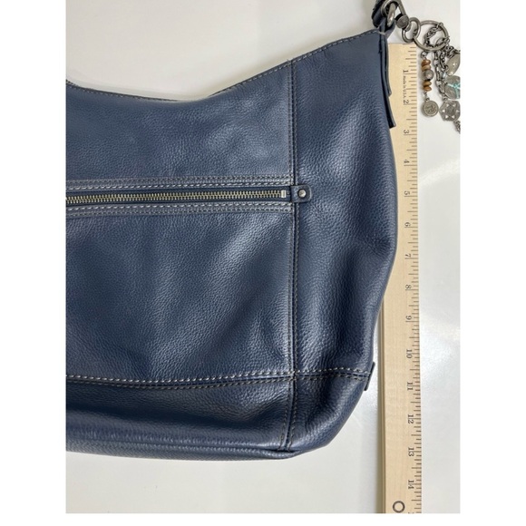 The Sak Navy Blue Leather Shoulder Bag - Picture 6 of 8